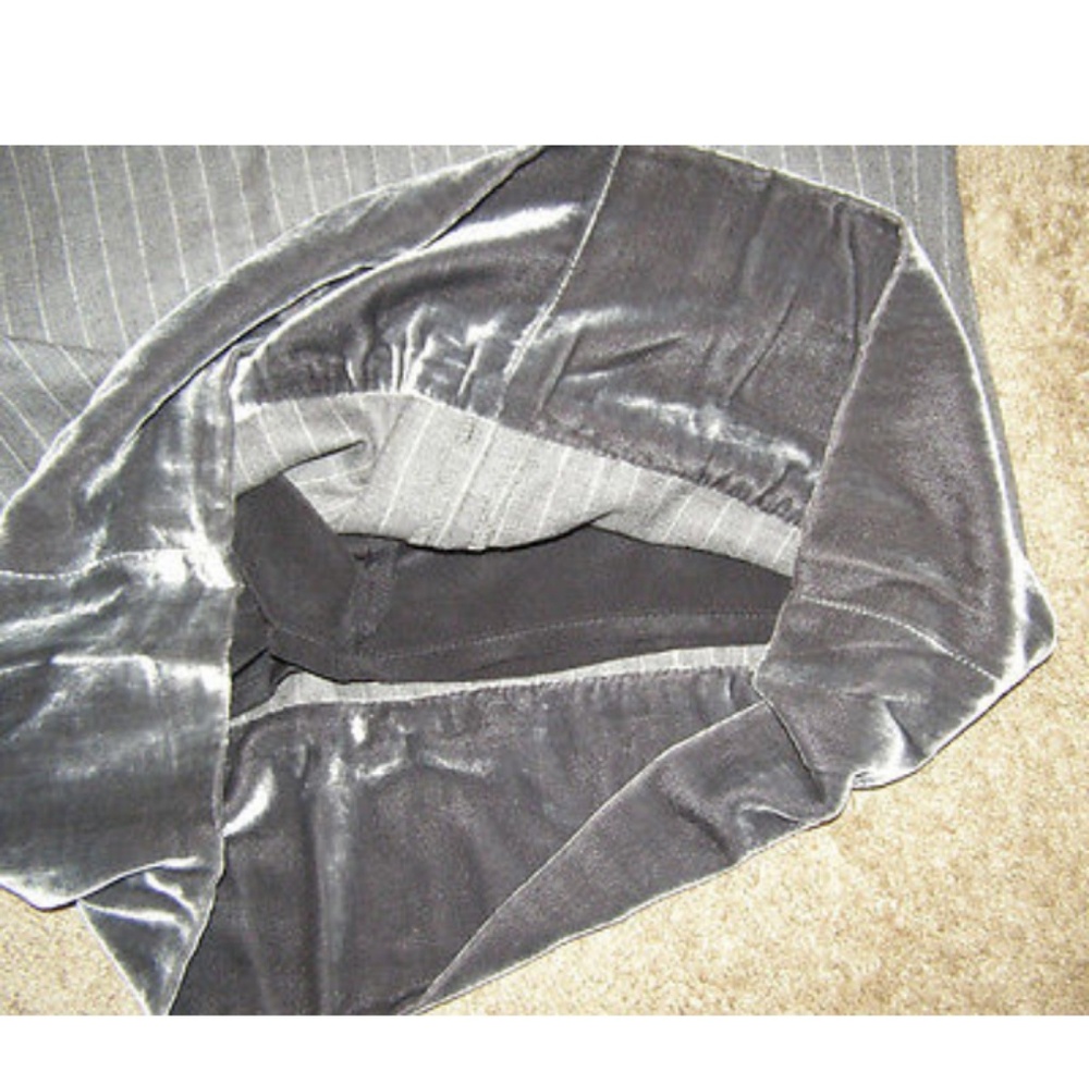 New Catherine Malandrino classy Gray Pinstripe Wool Blend dress size 8 - Picture 7 of 8